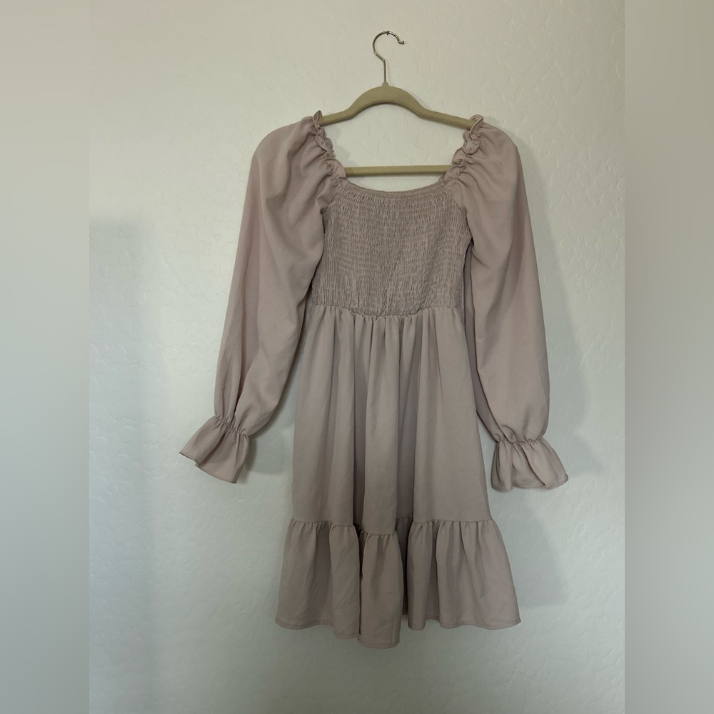 Charming Pink Beige Dress